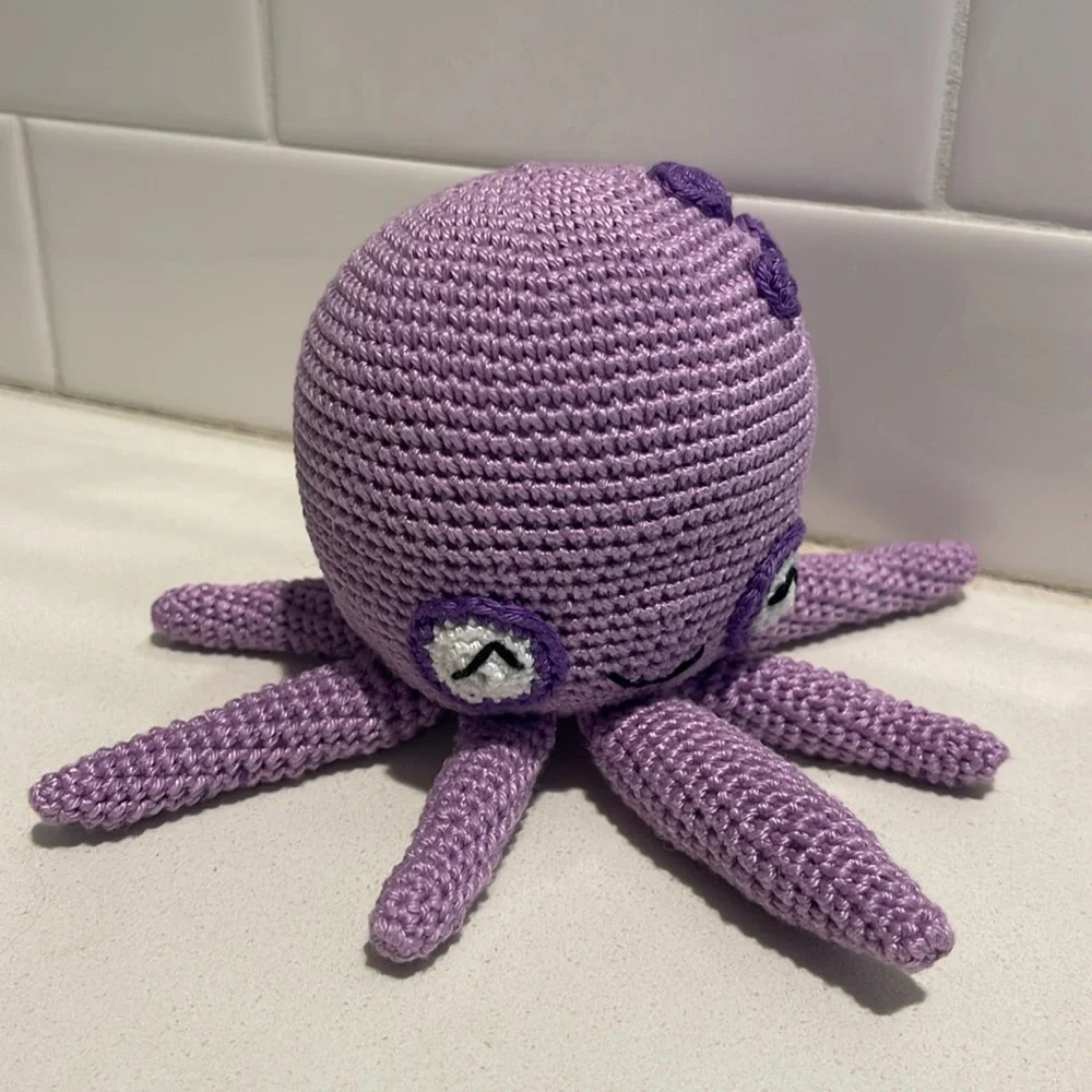 Hand Crafted Octopus 🐙 Amigurumi Crochet Doll Toy Figure Ocean Sea Water - Picture 12 of 12